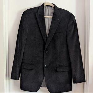 Apt. 9 Men’s Black Fine-Wale Corduroy Blazer Sport Coat - 40R